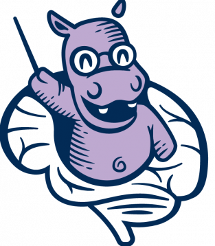 Professor Hippo-on-Campus Logo