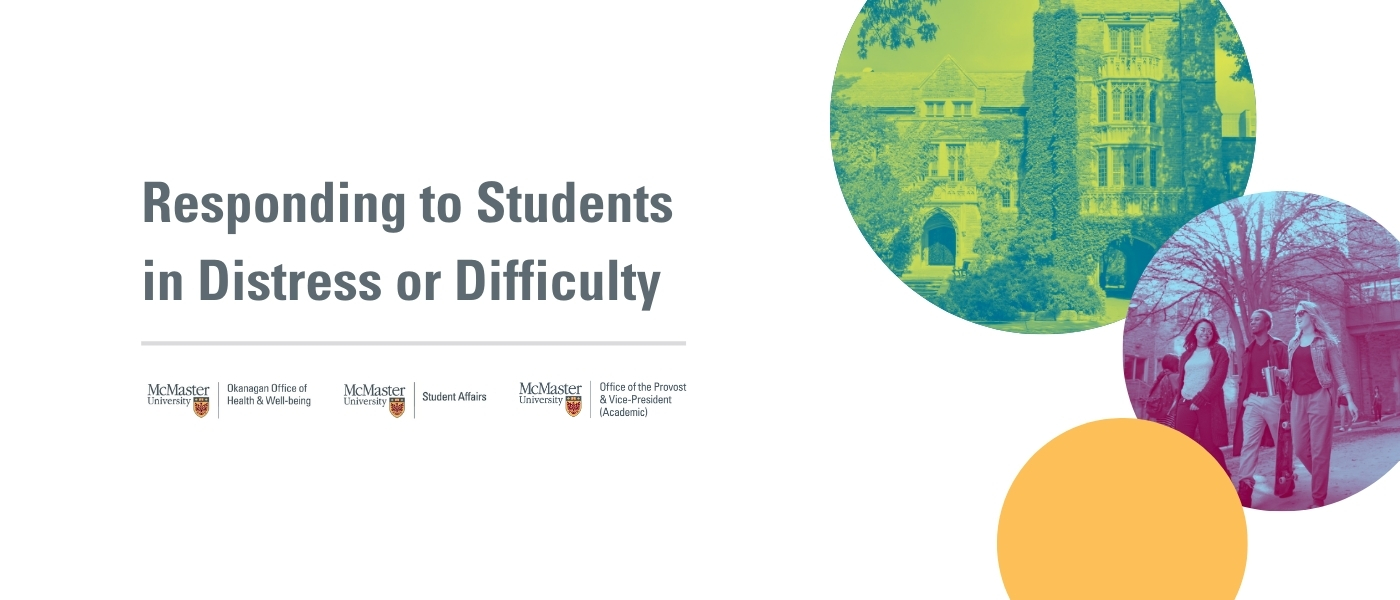 Responding to Students in Distress or Difficulty.