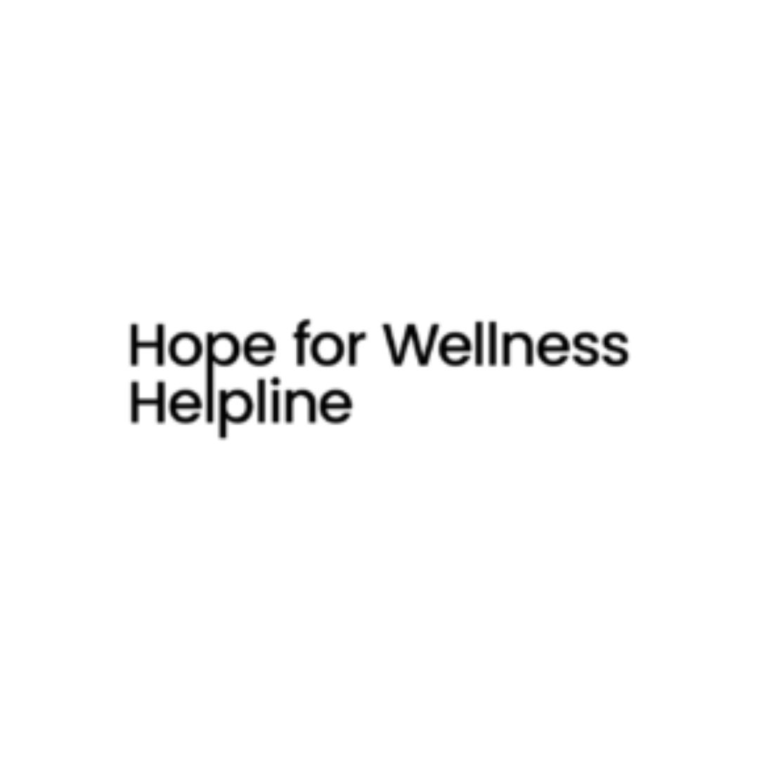Hope for Wellness Helpline logo.
