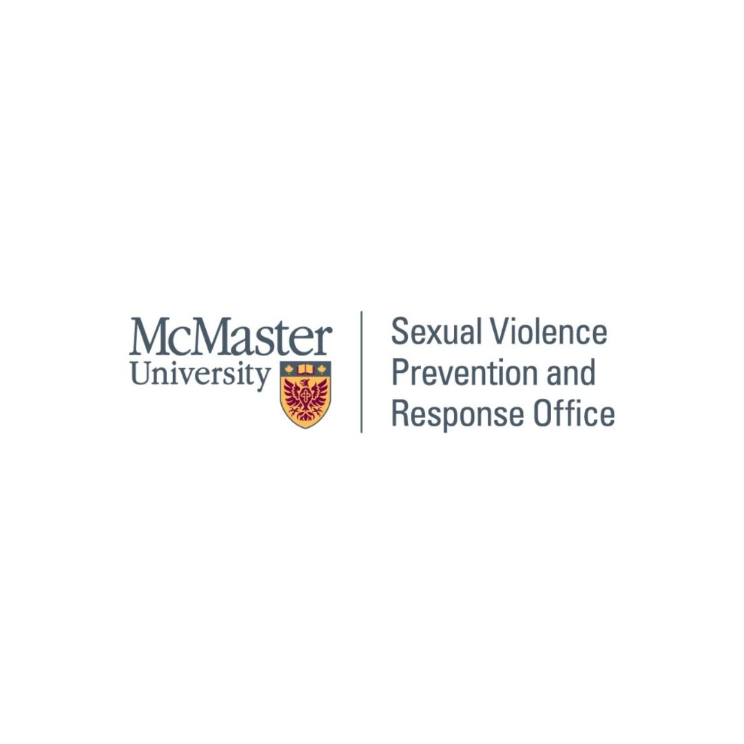 McMaster Sexual Violence Prevention and Response Office (SVPRO) logo.