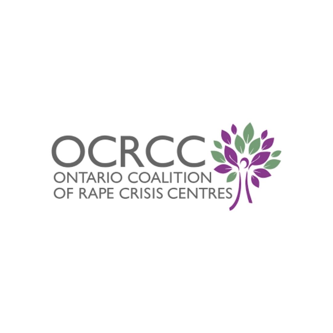 Ontario Coalition of Rape Crisis Centres (OCRCC) logo.
