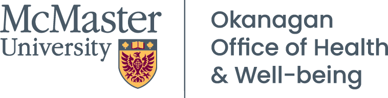 McMaster Okanagan Office of Health & Well-being logo.